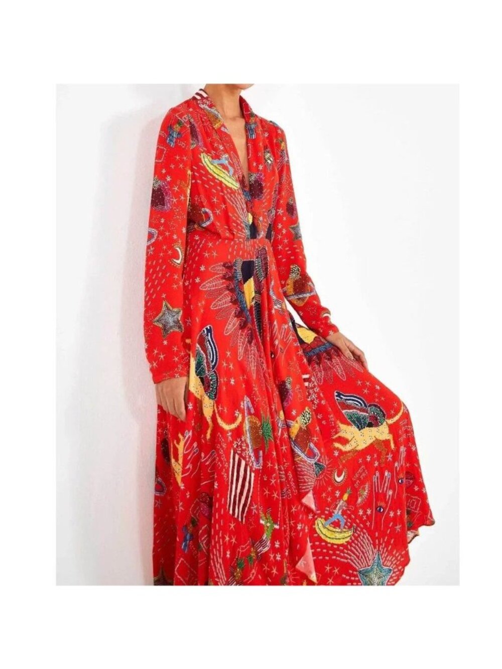 FARM Rio Red Printed Maxi Dress - Picture 2 of 13